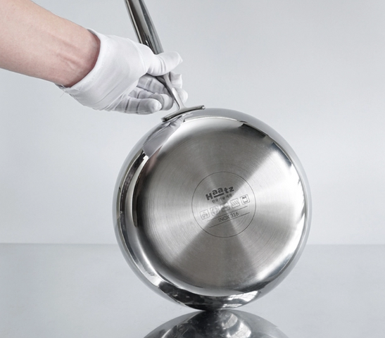 Chảo Sâu Lòng Inox 316 Haatz CIC6940V Đúc Liền Khối Kích Thước 20cm - Chống Dính, Dẫn Nhiệt Tốt, Dùng Mọi Loại Bếp