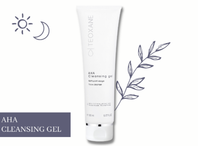 Gel rửa mặt tạo bọt Teoxane AHA Cleansing Gel 150ml - Hỗ trợ thanh lọc da, làm sạch sâu, cấp ẩm, không kích ứng, cho mọi loại da