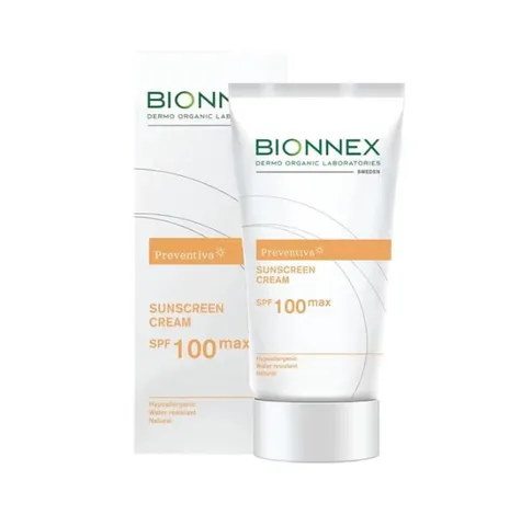 Kem Chống Nắng Bionnex SPF 100 Max - Bảo Vệ Da Tối Đa Khỏi Tia UV, Dưỡng Ẩm, Thích Hợp Mọi Loại Da, Mỹ Phẩm Chất Lượng Thụy Điển
