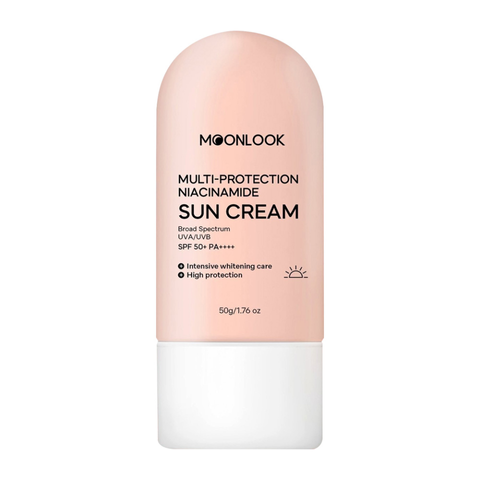 Kem Chống Nắng Moonlook Multi-Protection Niacinamide SPF50+ - Bảo Vệ Da Tối Ưu, Nâng Tone Tự Nhiên, Kết Cấu Nhẹ, Không Bóng Nhờn