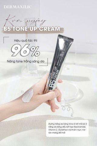 Kem Dưỡng Da Chống Nắng Dermaxilic B5 Tone Up SPF 45+/PA++++ - Bảo Vệ Da, Nâng Tone Trắng Mịn Tự Nhiên, Dưỡng Ẩm Hiệu Quả