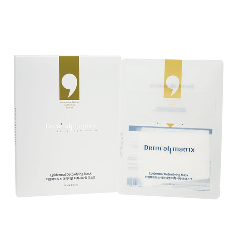 Mặt Nạ Hỗ Trợ Thải Độc Derm All Matrix - Làm Sạch Sâu, Cấp Ẩm, Làm Dịu Da - Dành Cho Mọi Làn Da, Hộp 4 Miếng 23ml