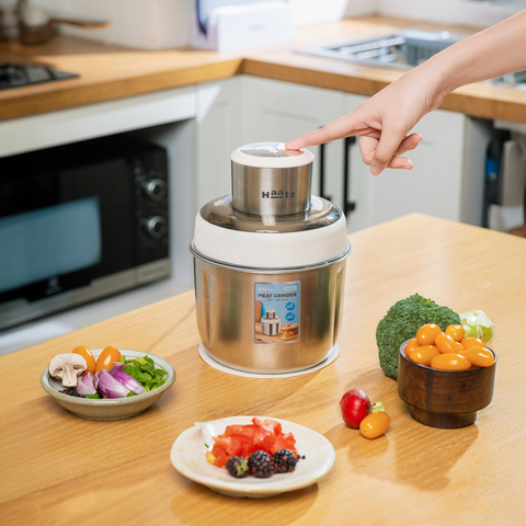 Máy Xay Haatz CIM382 Đa Năng 2 Cối Inox 2.5L - Xay Thịt, Rau Củ, Đánh Ruốc, Công Suất 500W, Dễ Dàng Vệ Sinh
