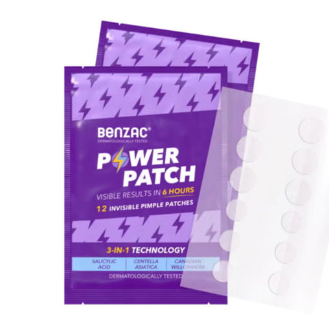 Miếng Dán Mụn Benzac Power Patch 3-in-1 Technology - Giảm Viêm, Bảo Vệ Da, Làm Xẹp Mụn Nhanh Chóng - Thương Hiệu Galderma Thụy Sĩ