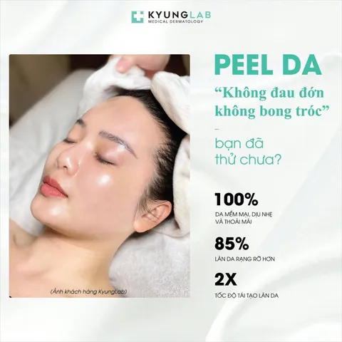 Bộ Peel Da Sinh Học Kyung Lab P-Peel + Neutralizer - Công Nghệ Perfluorocarbons Tẩy Tế Bào Chết Làm Sáng Da, Dịu Nhẹ cho Da Mặt 30ml