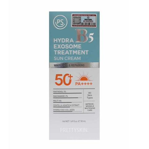 Kem Chống Nắng Pretty Skin Hydra B5 Treatment SPF 50+/PA++++ - Bảo Vệ Da, Dưỡng Ẩm, Phù Hợp Mọi Loại Da, Hàn Quốc