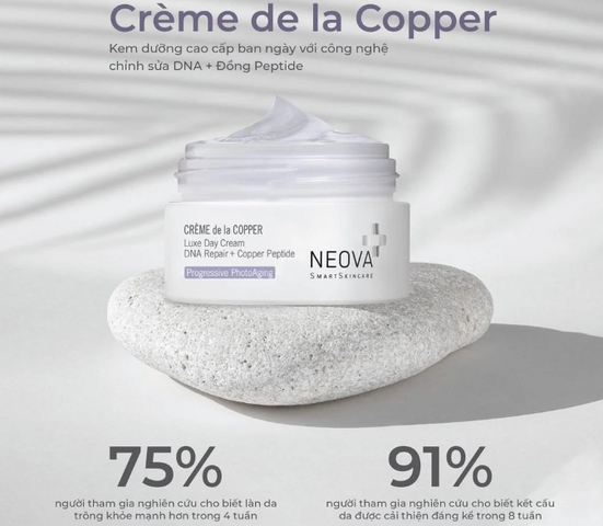Kem Dưỡng Ẩm Ban Ngày Neova Creme De La Copper 50ml - Phục Hồi, Dưỡng Ẩm, Bảo Vệ Da Khỏi Tác Nhân Ngoài Cực Hiệu Quả