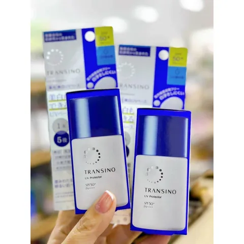 Kem Dưỡng Chống Nắng Transino Whitening UV Protector SPF50 - Dưỡng Trắng, Chống Nắng, Che Lỗ Chân Lông, Dành Cho Mọi Loại Da