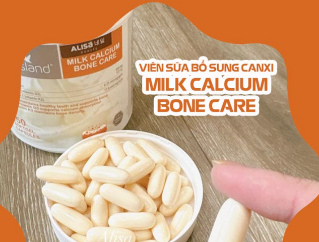 Viên Sữa Canxi Bio Island Milk Calcium Bone Care 150 Viên - Hỗ Trợ Xương Khớp Chắc Khỏe, Chứa Vitamin D3 & K2