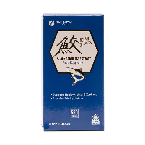 Viên uống hỗ trợ xương khớp Fine Japan Shark Cartilage - Thực phẩm giàu Hyaluronic Acid cho vận động linh hoạt, 520 viên