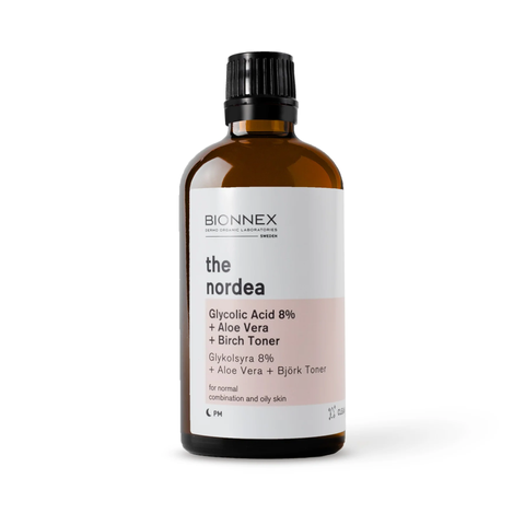 Nước Cân Bằng Bionnex Glycolic Acid 8% - Toner Nha Đam & Bạch Dương - Làm Sáng Da, Cấp Ẩm Mềm Mịn 100ml