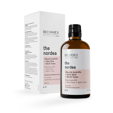 Nước Cân Bằng Bionnex Glycolic Acid 8% - Toner Nha Đam & Bạch Dương - Làm Sáng Da, Cấp Ẩm Mềm Mịn 100ml