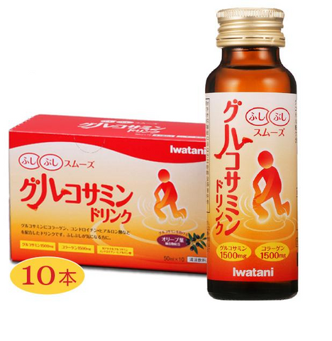 Nước Uống Hỗ Trợ Xương Khớp Iwatani Sangyo Glucosamine 1500mg - Dưỡng Khớp, Giảm Đau, Dễ Uống từ Nhật Bản
