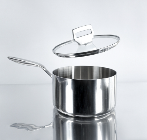 Quánh Inox 316 Đúc Liền Khối Haatz CIC1250V Size 18cm - Chống Mòn, Dùng Được Cho Mọi Loại Bếp, An Toàn, Tiện Lợi
