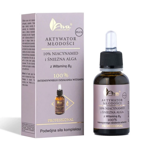 Serum Mờ Nếp Nhăn Ava Youth Activator Plus Niacinamide & Tảo Tuyết - Chăm Sóc Da Chống Lão Hóa 30ml