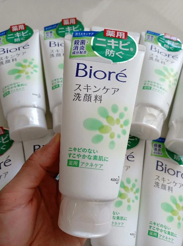 Sữa Rửa Mặt Biore Skin Purifying Facial Foam Acne Care 130g - Chuyên Dụng Cho Da Mụn, Giảm Nhờn, Làm Sạch Sâu, Ẩm Mịn Da