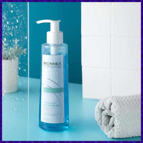 Sữa Rửa Mặt Bionnex Rensaderm 200ml - Gel Làm Sạch Cho Da Dầu Mụn, Kiểm Soát Dầu và Thông Thoáng Lỗ Chân Lông