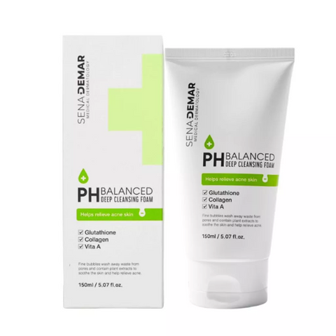 Sữa Rửa Mặt Sena Demar pH Balanced Deep Cleansing 150ml - Sạch Sâu, Dịu Nhẹ Cho Da Nhạy Cảm Từ Hàn Quốc