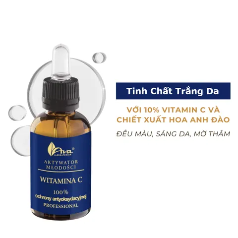 Tinh Chất Dưỡng Trắng Da AVA Laboratorium Vitamin C Youth Activation - Chống Oxy Hóa, Làm Sáng, Làm Đều Màu Da, 30ml