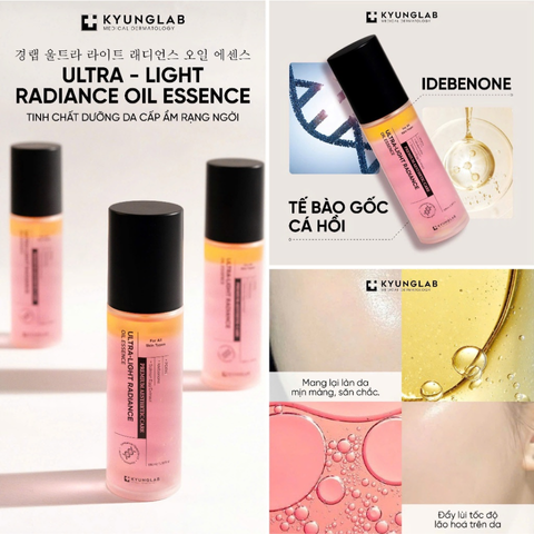 Tinh Chất Xịt Dưỡng Da Kyunglab Ultra-Light Radiance Oil Essence - Dưỡng Ẩm, Làm Sáng Da, Phục Hồi Làn Da Mịn Màng 100ml