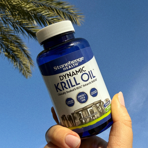 Viên Dầu Nhuyễn Thể Stonehenge Health Dynamic Krill Oil 1600mg - Omega-3 Giàu EPA & DHA, Hỗ Trợ Tim Mạch và Làn Da Khoẻ Mạnh