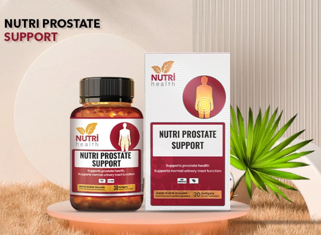 Viên uống hỗ trợ tuyến tiền liệt Nutri Health Prostate Support - Cải thiện chức năng lành tính, không tác dụng phụ cho phái mạnh - Lọ 30 viên