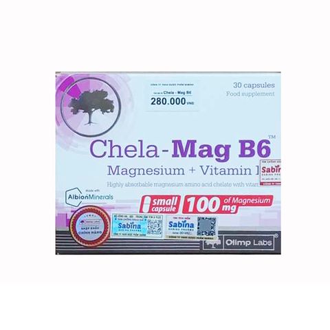 Viên uống Olimp Labs Chela-Mag B6 - Bổ sung Magie và Vitamin B6, Hỗ trợ Sức Khỏe Thần Kinh và Giảm Mệt Mỏi, 30 Viên