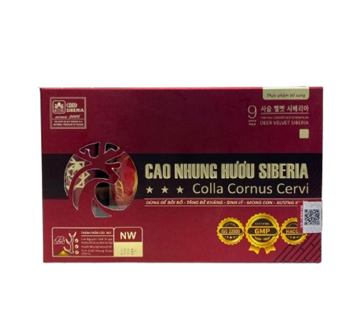 Cao Nhung Hươu Siberia - Thực Phẩm Chức Năng Tăng Cường Sức Khỏe, Hỗ Trợ Phục Hồi Thể Lực Từ Siberia 100g