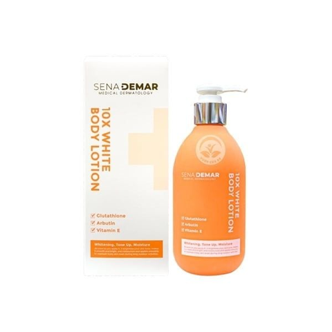 Sena Demar 10x White Body Lotion - Dưỡng Thể Trắng Da Cao Cấp Hàn Quốc, Giúp Làm Mờ Thâm Nám, Chăm Sóc Da Mềm Mại 300ml