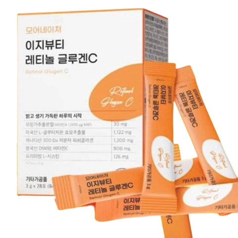 Bột Uống Trắng Da Hàn Quốc More Nature - Hỗ Trợ Mờ Nám, Dưỡng Sáng Da, Hương Vị Cam Chanh, 28 Gói