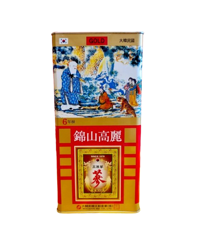Hồng Sâm Củ Khô Wooshin Hàn Quốc 300g - Tinh Chế Từ Hồng Sâm 6 Năm Tuổi Hỗ Trợ Bồi Bổ Sức Khỏe, Hộp Thiếc 10 Củ