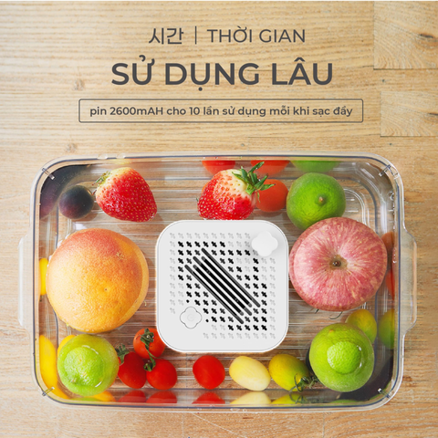 Máy Khử Khuẩn Thực Phẩm Không Dây GUME OWM-01 - Thiết Bị Khử Khuẩn Hiện Đại Cho Gia Đình, Giúp Loại Bỏ Hóa Chất và Vi Khuẩn An Toàn