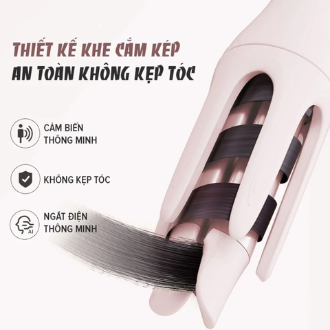 Máy Uốn Tóc Xoăn Tự Động Coclear CJ6511 - Công Nghệ Thông Minh Giúp Tạo Lọn Tóc Đẹp, Giữ Nếp Lâu, Phù Hợp Với Mọi Loại Tóc
