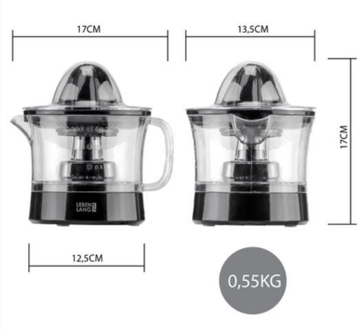 Máy Vắt Cam Lebenlang LBL3383 - Công Suất 40W, Dung Tích 500ml, Thiết Kế Hiện Đại, Sang Trọng, Hàng Nhập Khẩu Đức