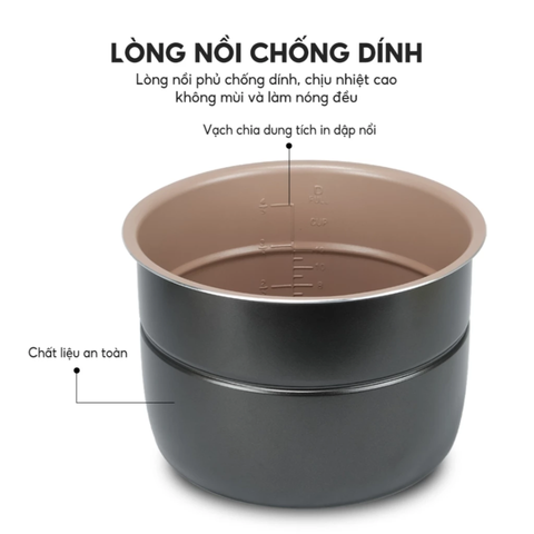 Nồi Áp Suất Điện Tử Đa Năng Lebenlang LBEE0908 - 1000W, Dung Tích 6L, Chế Độ Nấu Tự Động Tiết Kiệm Thời Gian, Công Nghệ Đức
