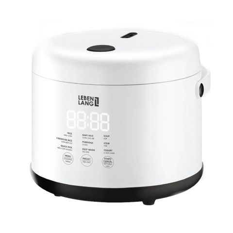 Nồi Cơm Điện Lebenlang LBL0582 Đức 0.8L - Đa Chức Năng, Điều Khiển Cảm Ứng, Nấu Cơm, Súp, Cháo, Giữ Ấm, Thích Hợp Cho Gia Đình Nhỏ