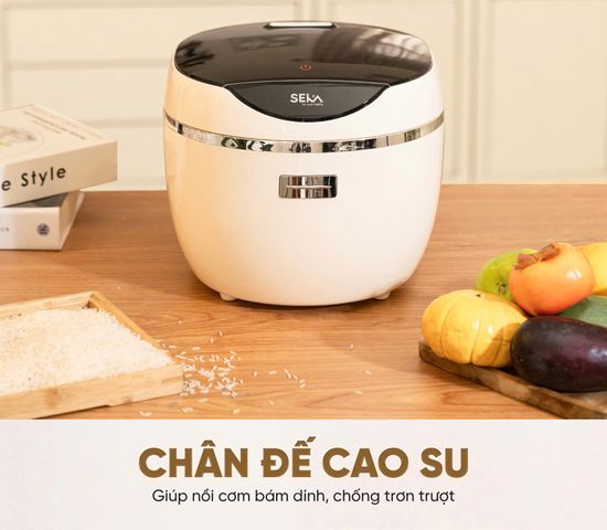 Nồi Cơm Điện Tách Đường Seka SK1009 Đa Năng – 12 Chức Năng Nấu, Giữ Ấm 12 Tiếng, Lòng Inox 304, Hẹn Giờ Tiện Lợi
