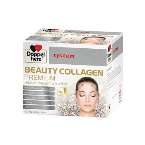 Nước Uống Collagen Doppelherz Beauty Premium - Hỗ Trợ Cải Thiện Làn Da Mịn Màng, Căng Bóng, Hộp 30 Ống 25ml