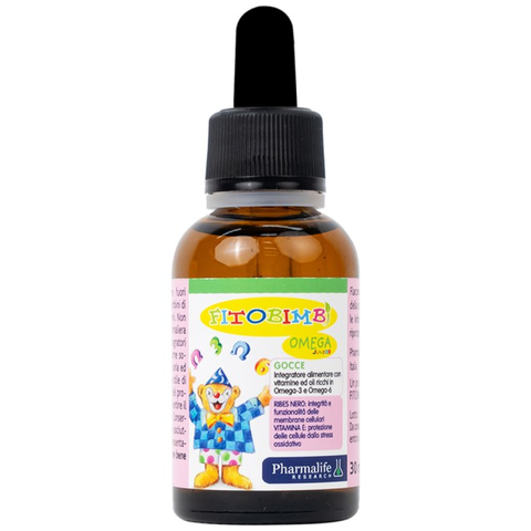 Siro Fitobimbi Omega Junior - Hỗ Trợ Phát Triển Não Bộ và Thị Lực Cho Bé - Omega-3, Omega-6 Từ Thực Vật, Dạng Nhỏ Giọt 30ml