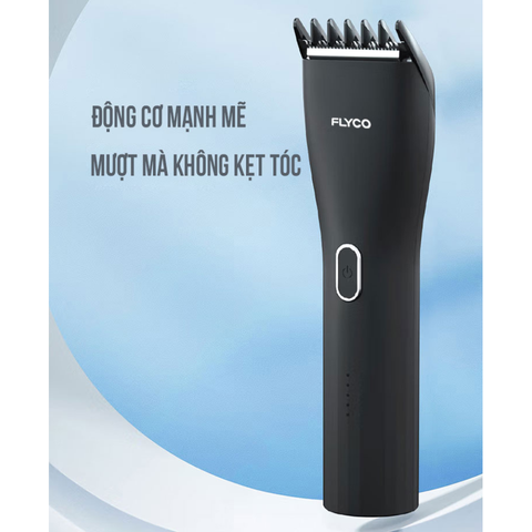 Tông Đơ Cắt Tóc Flyco FC1902VN - Pin Sạc Tiện Dụng, Thiết Kế Nhỏ Gọn, Dễ Dàng Sử Dụng Cho Bé và Gia Đình
