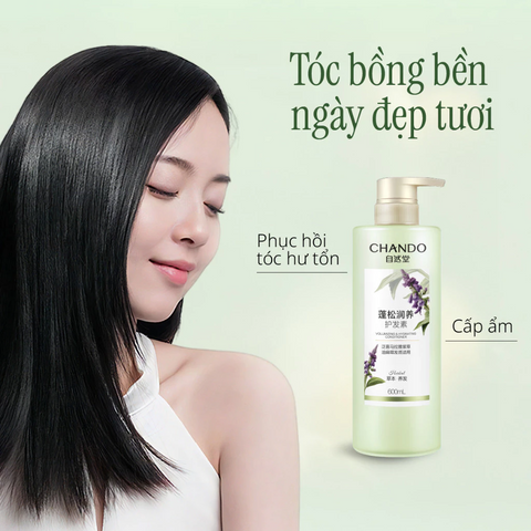 Dầu Xả Chando Himalaya 600ml - Dưỡng Ẩm và Tăng Độ Phồng Cho Tóc Mỏng, Giúp Tóc Bồng Bềnh và Mềm Mượt