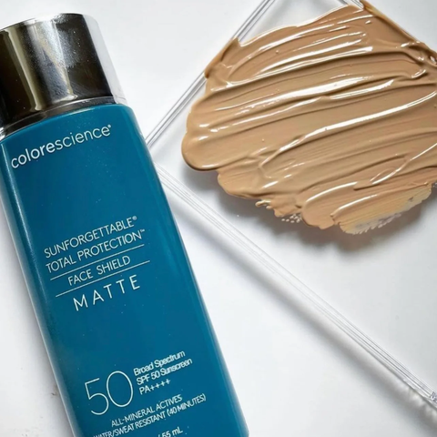 Kem Chống Nắng Kiềm Dầu Colorescience Sunforgettable Matte SPF 50 - Bảo Vệ Da Dầu, Giảm Nhờn, Chống Oxy Hóa, 55ml