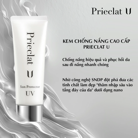 Kem Chống Nắng Prieclat U Sun Protector UV SPF50+ - Bảo Vệ Da, Dưỡng Ẩm, Phù Hợp Mọi Loại Da, Nhập Khẩu Nhật Bản 50g