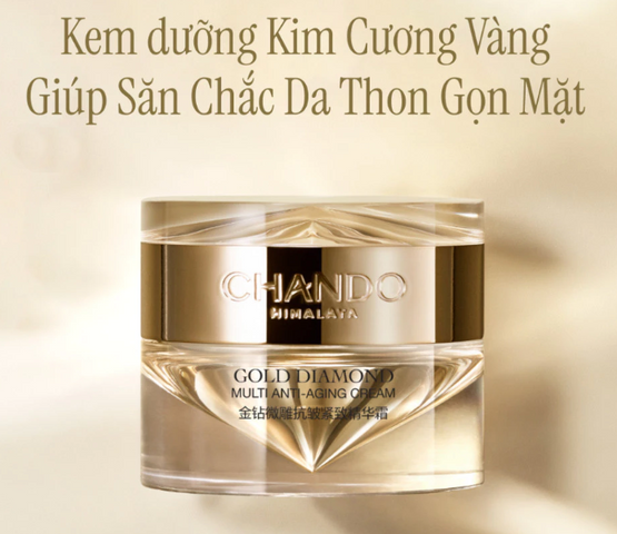 Kem Dưỡng Trẻ Hóa Da Chando Himalaya Gold Diamond 55g - Collagen Tăng Cường Độ Săn Chắc, Dưỡng Da Anti-aging