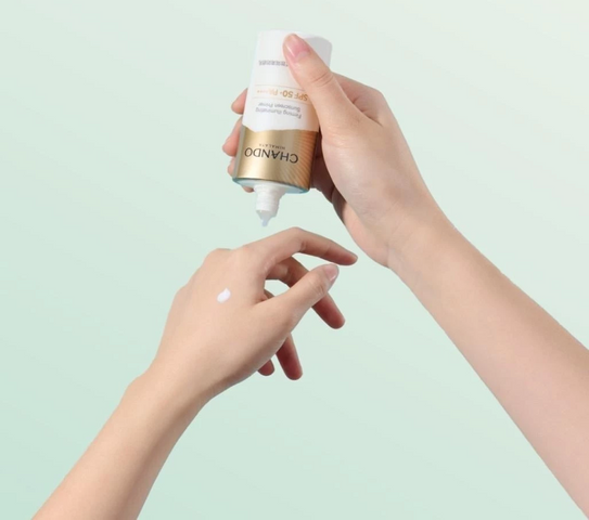 Sữa Chống Nắng Chando Himalaya Firming Illuminating SPF50+ - Kem Lót Trang Điểm Dưỡng Da Chống Tia UV, Phù Hợp Mọi Loại Da