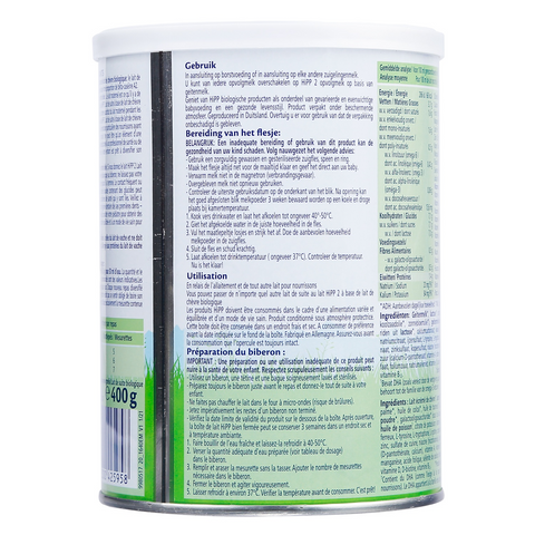 Sữa dê HiPP 2 Organic 400g cho bé 6-12 tháng - Hỗ trợ tiêu hóa, tăng cường miễn dịch, giàu chất dinh dưỡng tự nhiên