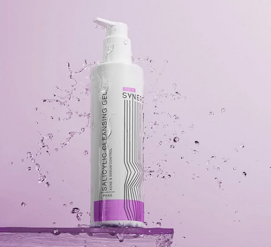 Sữa Rửa Mặt Cho Da Mụn Skin Synergy Salicylic Cleansing Gel 200ml - Giải Pháp Thông Thoáng Chống Mụn Dầu, Ngừa Mụn Đầu Đen