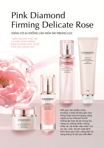 Chando Himalaya Pink Diamond Toner - Nước Hoa Hồng Nâng Cơ, Dưỡng Da Mịn Màng, Chống Lão Hóa 110ml
