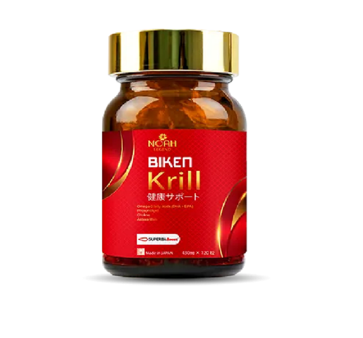 Viên Uống Dầu Nhuyễn Thể Biken Krill Superba Boost Omega-3 Nhật Bản - Giúp Tăng Cường Trí Nhớ, Sức Khỏe Tim Mạch, Khớp Tốt