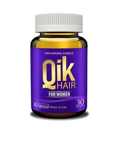 Viên Uống Qik Hair For Women - Hỗ Trợ Giảm Rụng Tóc, Tăng Cường Mọc Tóc Cho Nữ, Tóc Dày Bóng Mượt, Hộp 30 Viên